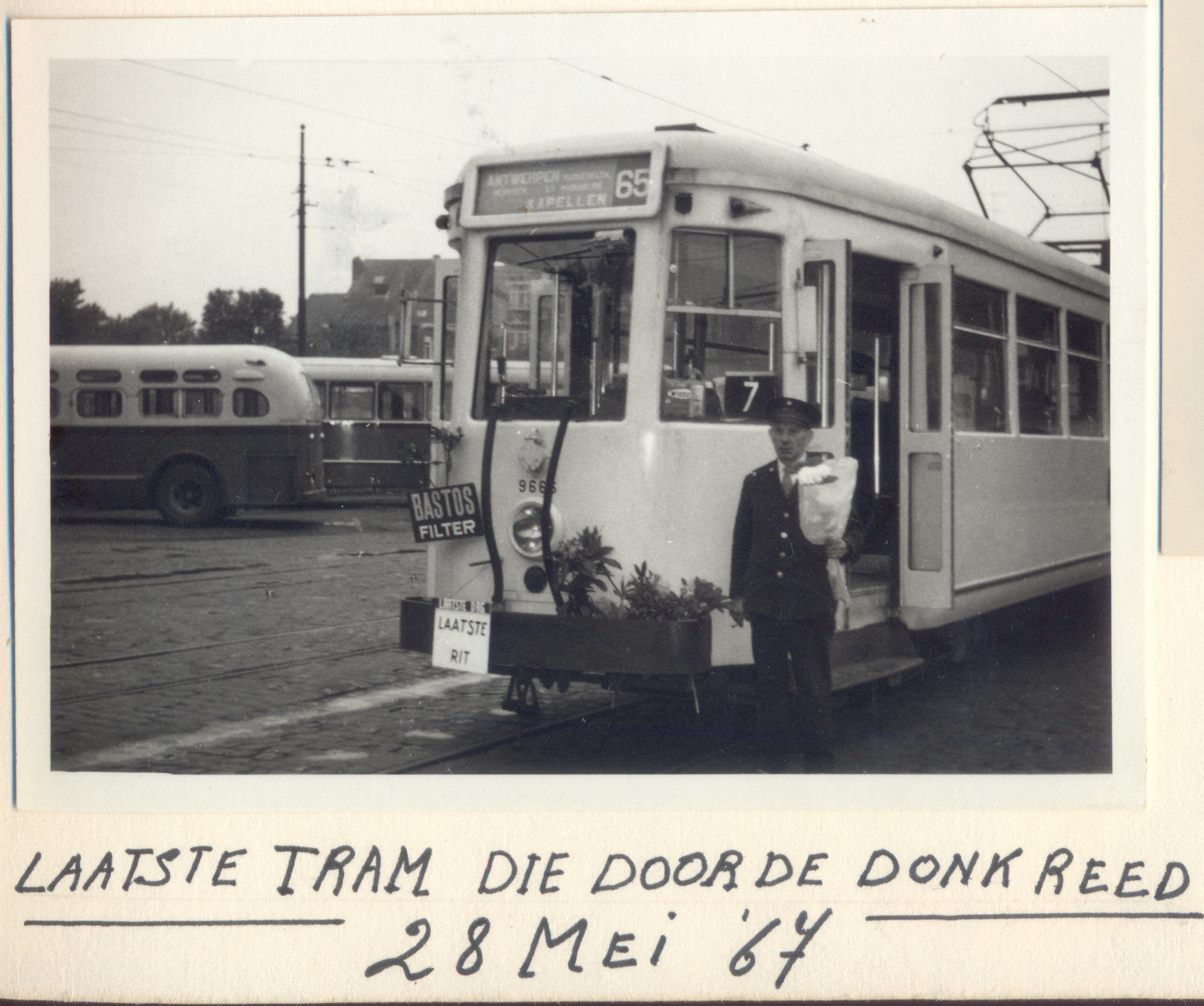1967 Laatste tram door Ekeren Donk
